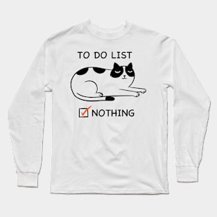 CAT TO DO LIST Long Sleeve T-Shirt